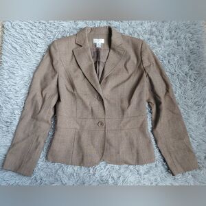 The Loft PetitesTan Wool Blazer Womens Size 4 Petite